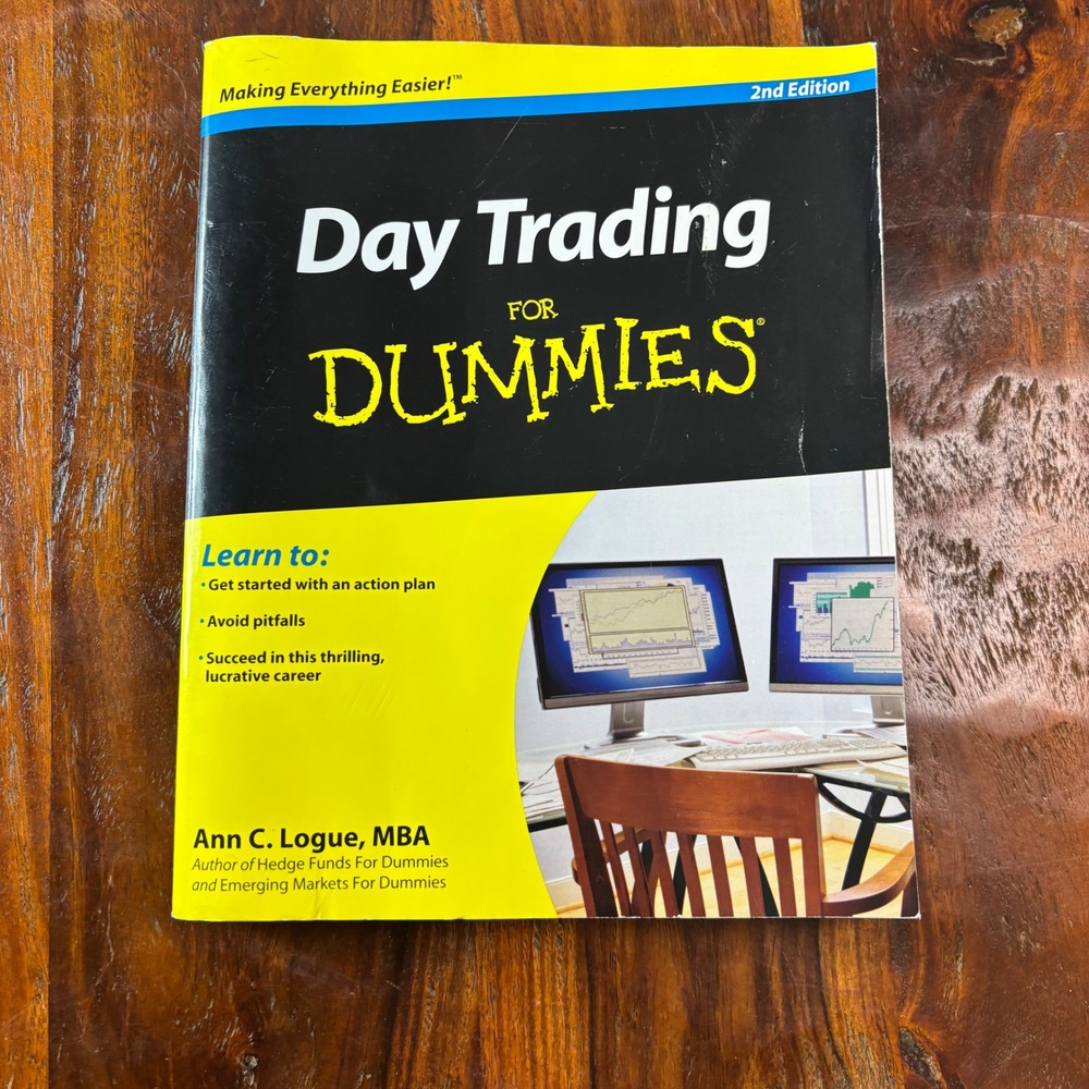 Day Trading For Dummies 2nd Edition Ann C Logue MBA Business Investing Book 2011